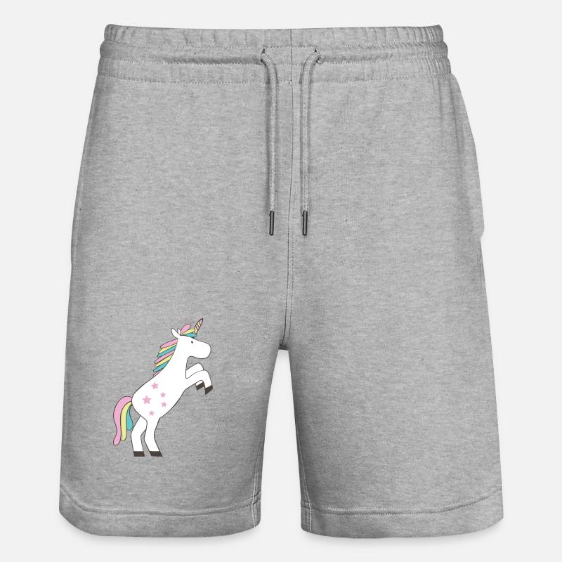 licorne - Short de jogging bio TRAINER Stanley/Stella unisexe - gris chiné