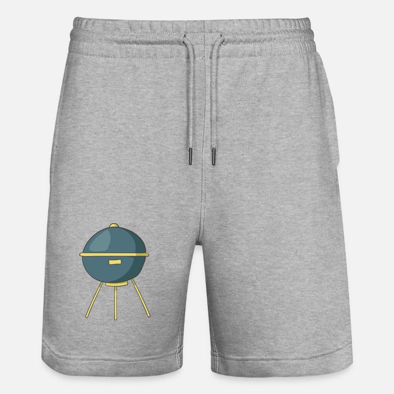 Barbecue - Short de jogging bio TRAINER Stanley/Stella unisexe - gris chiné