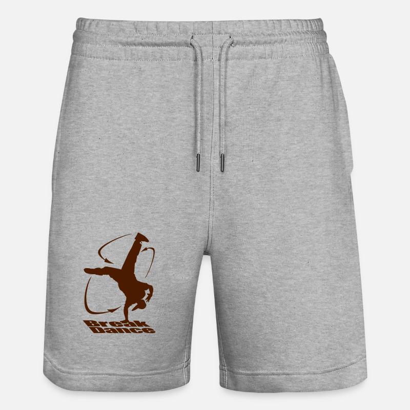 Breakdance moove - Short de jogging bio TRAINER Stanley/Stella unisexe - gris chiné