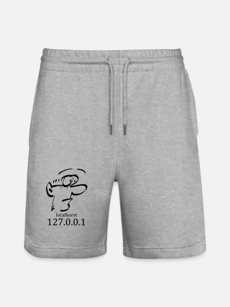 local-horst - 127.0.0.1 - localhorst - Stanley/Stella Trainer økologiske unisex joggingshorts - grå meleret