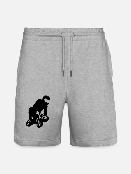 pocket bike - Stanley/Stella Trainer Unisex Organic Jogging Shorts - heather grey