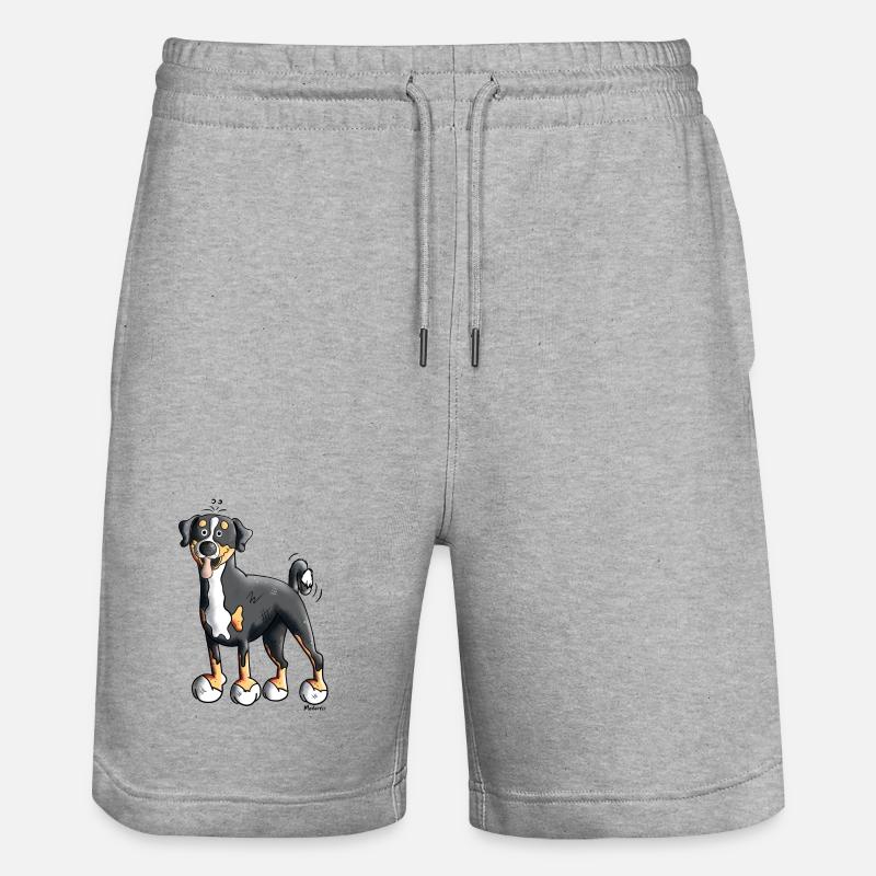 Mignon Bouvier de l’Appenzell - Short de jogging bio TRAINER Stanley/Stella unisexe - gris chiné
