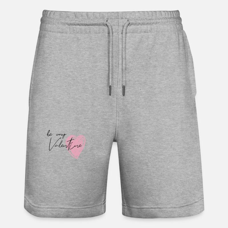 Sois ma Saint-Valentin - Short de jogging bio TRAINER Stanley/Stella unisexe - gris chiné