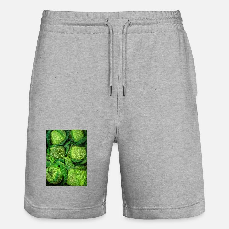 Cabbage Cabbage - Stanley/Stella Trainer Unisex Organic Jogging Shorts - heather grey