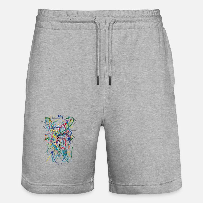 Abstrait - Short de jogging bio TRAINER Stanley/Stella unisexe - gris chiné