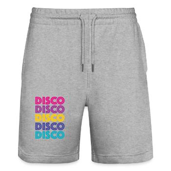 Disco Disco Disco - Short de jogging bio TRAINER Stanley/Stella unisexe - gris chiné - Devant - Nik (191cm) & Marisol (170cm)