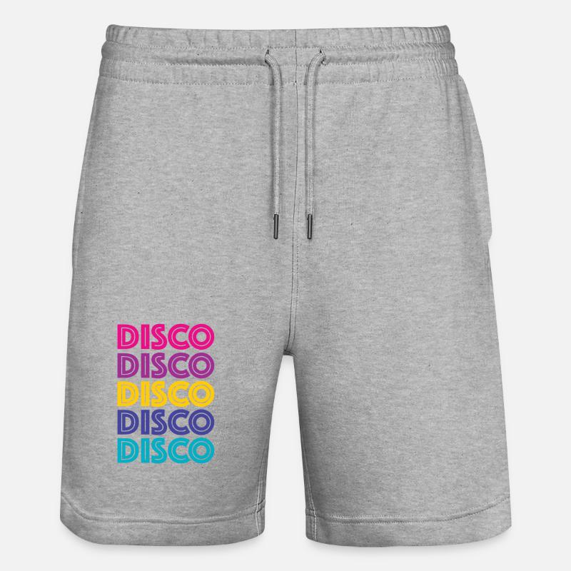 Disco Disco Disco - Stanley/Stella Unisex Bio Joggingshorts Trainer  - Grau meliert