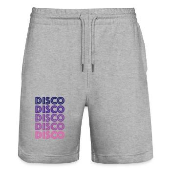 Disco Disco Disco - Short de jogging bio TRAINER Stanley/Stella unisexe - gris chiné - Devant - Nik (191cm) & Marisol (170cm)