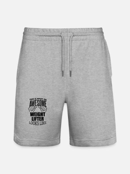 Haltérophile Haltérophile Haltérophile - Short de jogging bio TRAINER Stanley/Stella unisexe - gris chiné