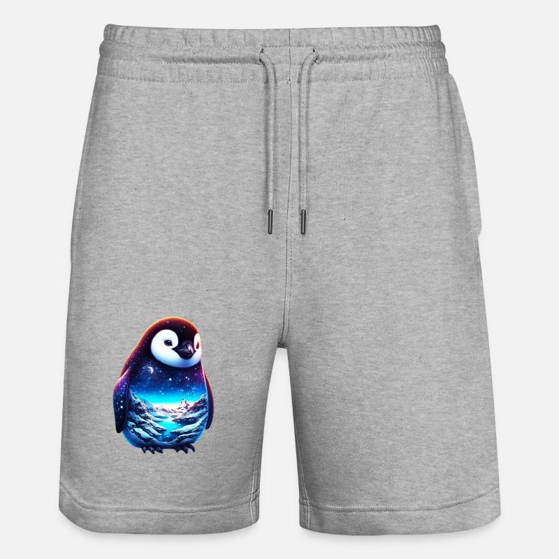 Pingouin - Short de jogging bio TRAINER Stanley/Stella unisexe - gris chiné