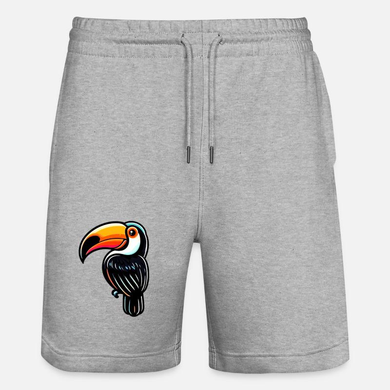 Toucan - Short de jogging bio TRAINER Stanley/Stella unisexe - gris chiné