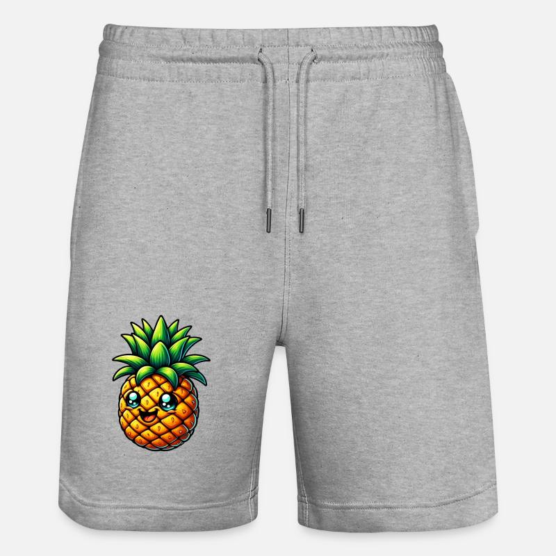 Ananas - Short de jogging bio TRAINER Stanley/Stella unisexe - gris chiné