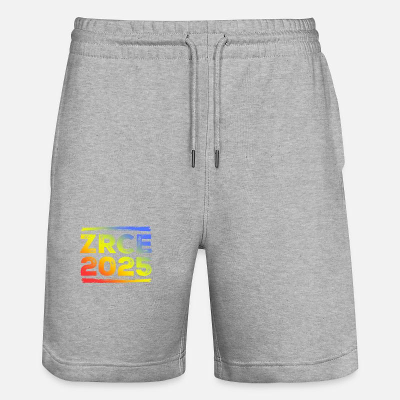 Zrce 2025 Bunt - Stanley/Stella Unisex Bio Joggingshorts Trainer  - Grau meliert