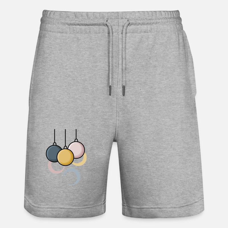 Boules de Noël modernes - Short de jogging bio TRAINER Stanley/Stella unisexe - gris chiné
