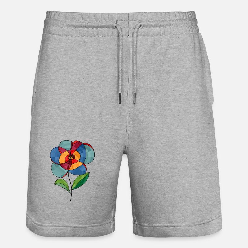 Fleur - Short de jogging bio TRAINER Stanley/Stella unisexe - gris chiné