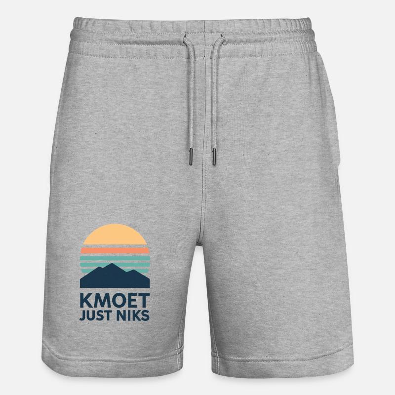Kmoet just nothing, Dialecte anversois Chemises - Short de jogging bio TRAINER Stanley/Stella unisexe - gris chiné