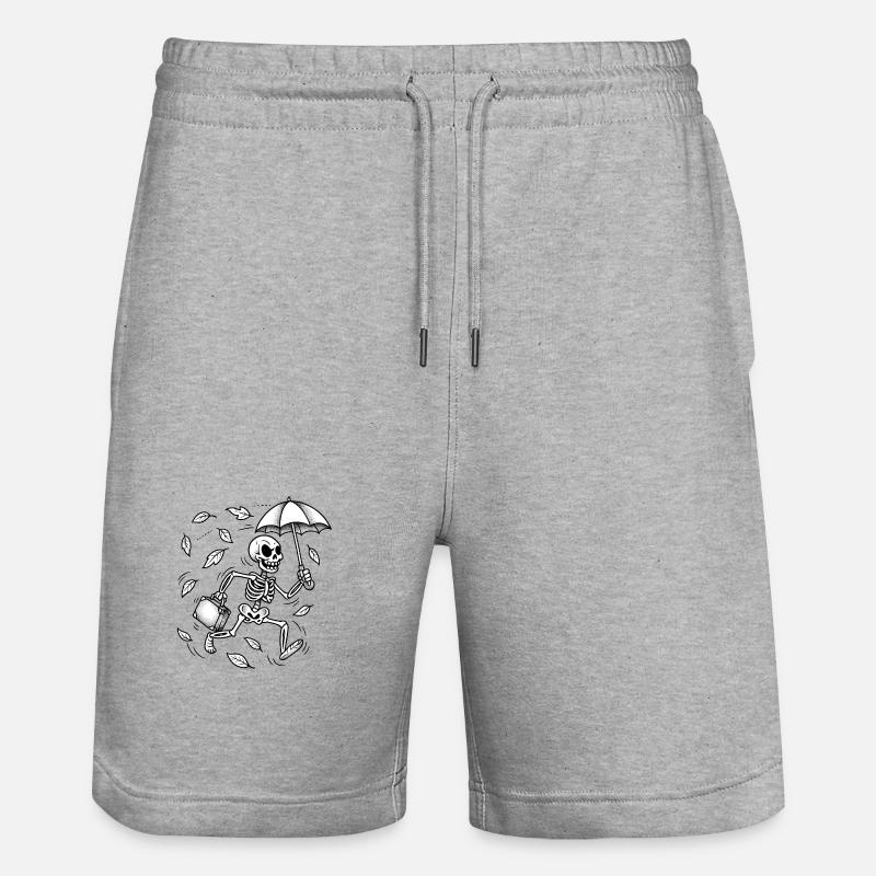 Mémento mori - Short de jogging bio TRAINER Stanley/Stella unisexe - gris chiné