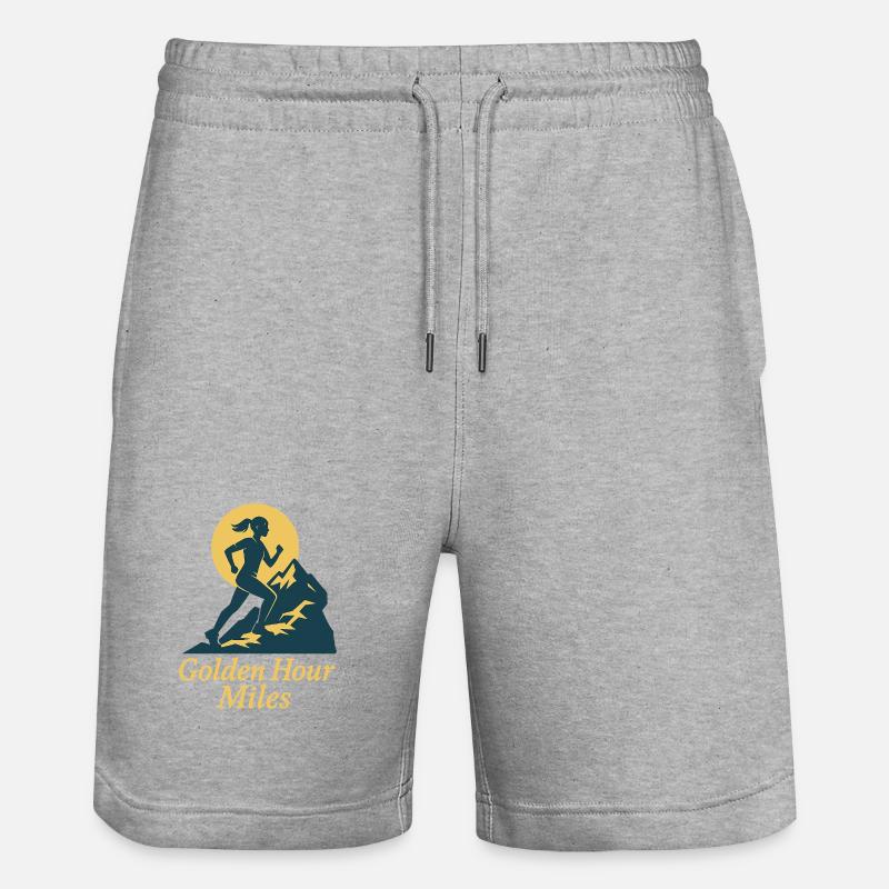 Golden Hour Miles Trail Lady - Short de jogging bio TRAINER Stanley/Stella unisexe - gris chiné