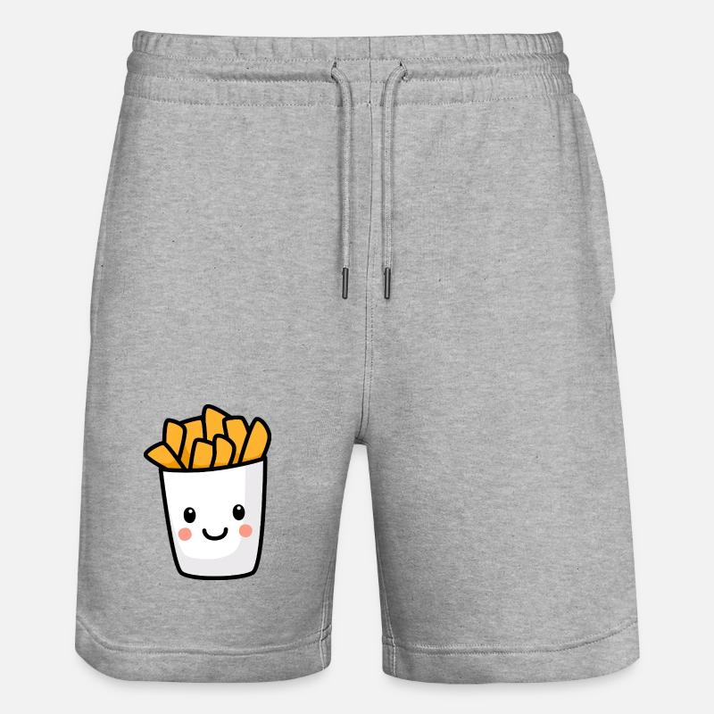 Frites de kawaï - Short de jogging bio TRAINER Stanley/Stella unisexe - gris chiné