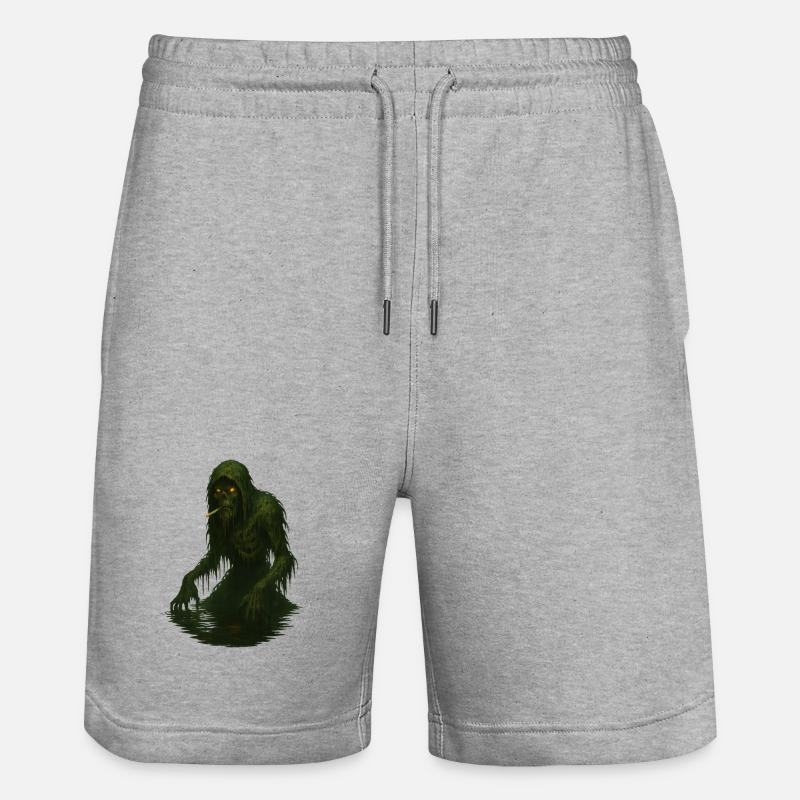 Monstre du Marais - Short de jogging bio TRAINER Stanley/Stella unisexe - gris chiné