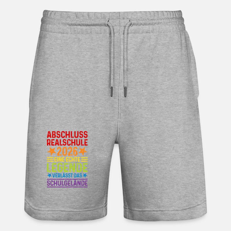 Diplôme du secondaire 2026 - Short de jogging bio TRAINER Stanley/Stella unisexe - gris chiné