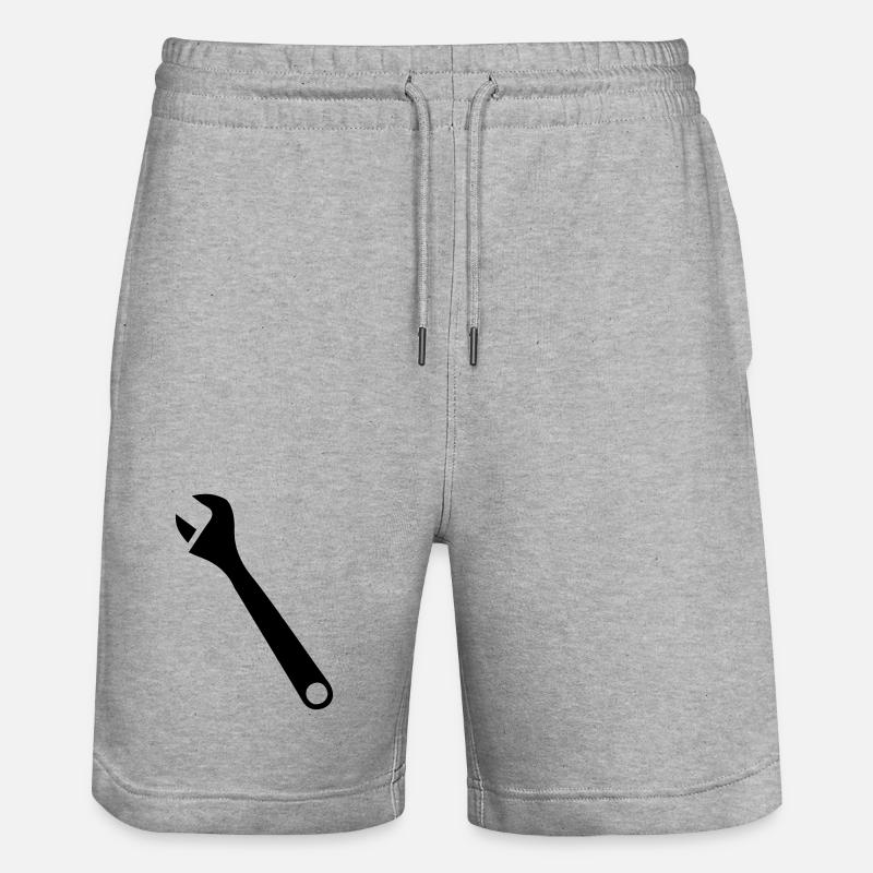 clé - Short de jogging bio TRAINER Stanley/Stella unisexe - gris chiné