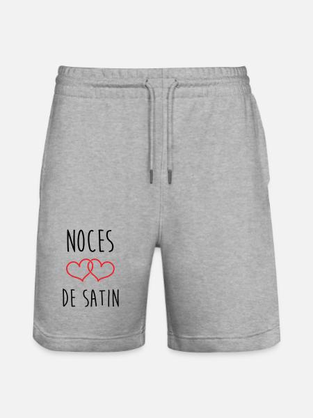 Bryllupsdag i sateng: 24 år med kjærlighet - Stanley/Stella Trainer økologisk unisex-løpeshorts - gråmelert