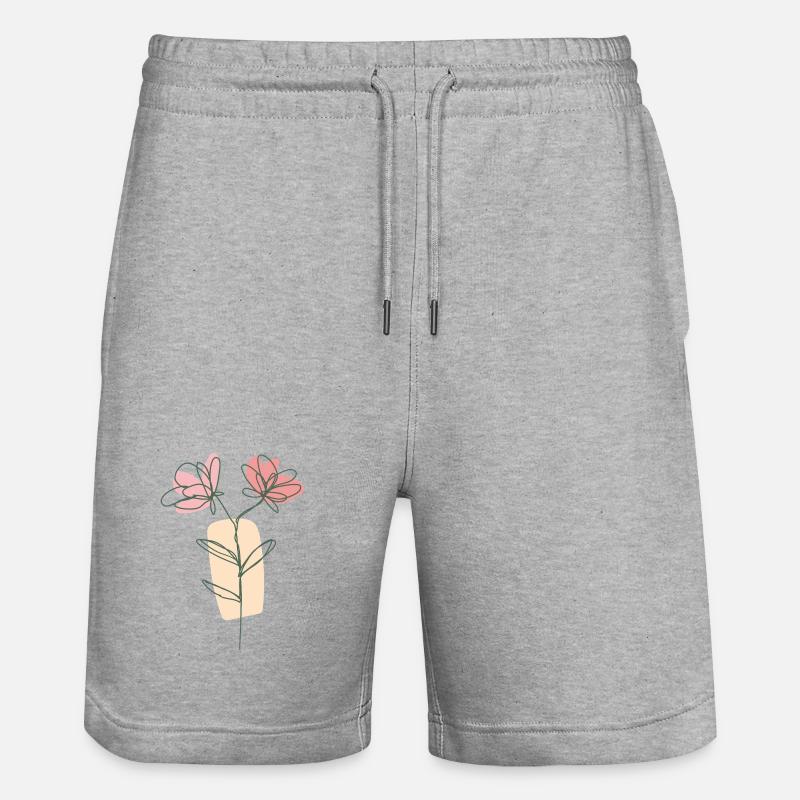 Fleur - Short de jogging bio TRAINER Stanley/Stella unisexe - gris chiné