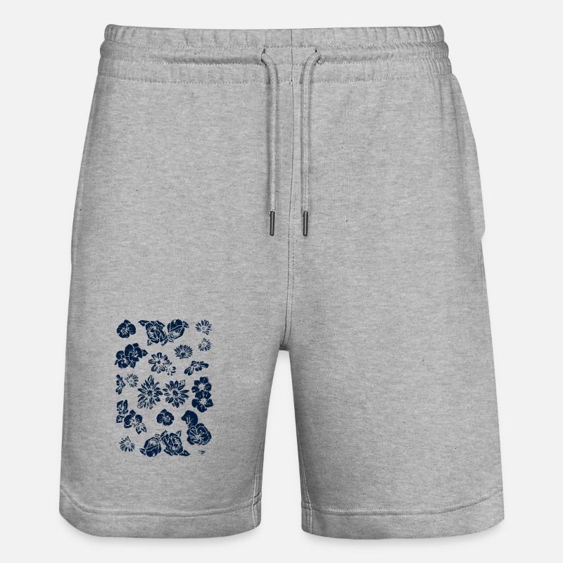fleurs - Short de jogging bio TRAINER Stanley/Stella unisexe - gris chiné