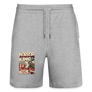 Scare Me Silly Horror Comic - Stanley/Stella Unisex Bio Joggingshorts Trainer  - Grau meliert - Vorne - Nik (191cm) & Marisol (170cm)
