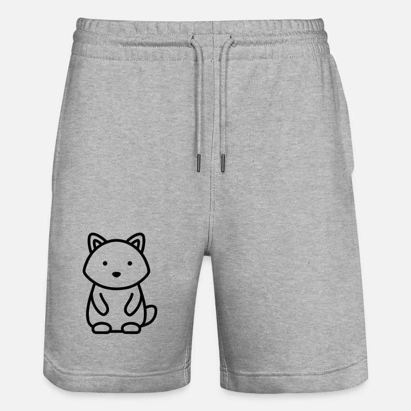 raton laveur - Short de jogging bio TRAINER Stanley/Stella unisexe - gris chiné
