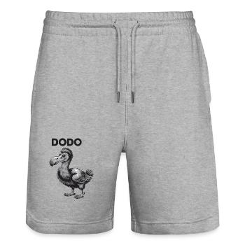 Dodo Oiseau Éteint Dodo Drôle Pour - Short de jogging bio TRAINER Stanley/Stella unisexe - gris chiné - Devant - Nik (191cm) & Marisol (170cm)