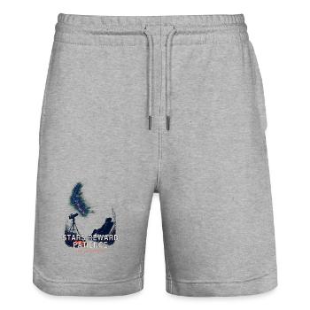 Sterne belohnen Geduld - Stanley/Stella Unisex Bio Joggingshorts Trainer  - Grau meliert - Vorne - Nik (191cm) & Marisol (170cm)