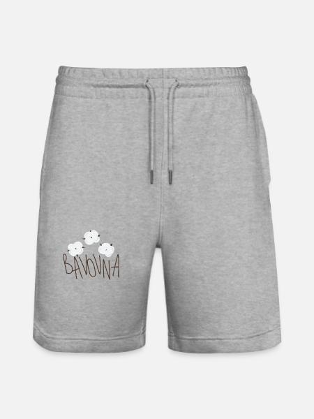 Bavovna - Cotton - Stanley/Stella Trainer Unisex Organic Jogging Shorts - heather grey