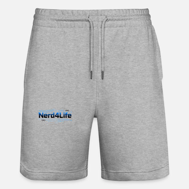 Nerd4Life Circuit Logo - Short de jogging bio TRAINER Stanley/Stella unisexe - gris chiné