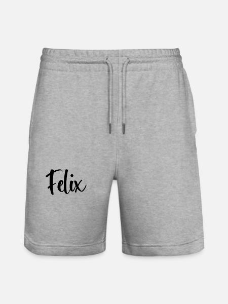 Name - Felix - Stanley/Stella Unisex Bio Joggingshorts Trainer  - Grau meliert
