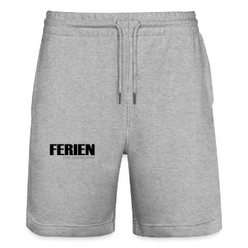 Ferien Alk inclusive - Stanley/Stella Unisex Bio Joggingshorts Trainer  - Grau meliert - Vorne - Nik (191cm) & Marisol (170cm)