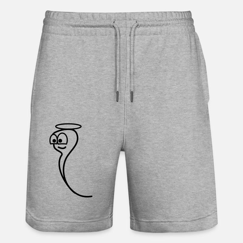 Gutes Spermium - Stanley/Stella Unisex Bio Joggingshorts Trainer  - Grau meliert