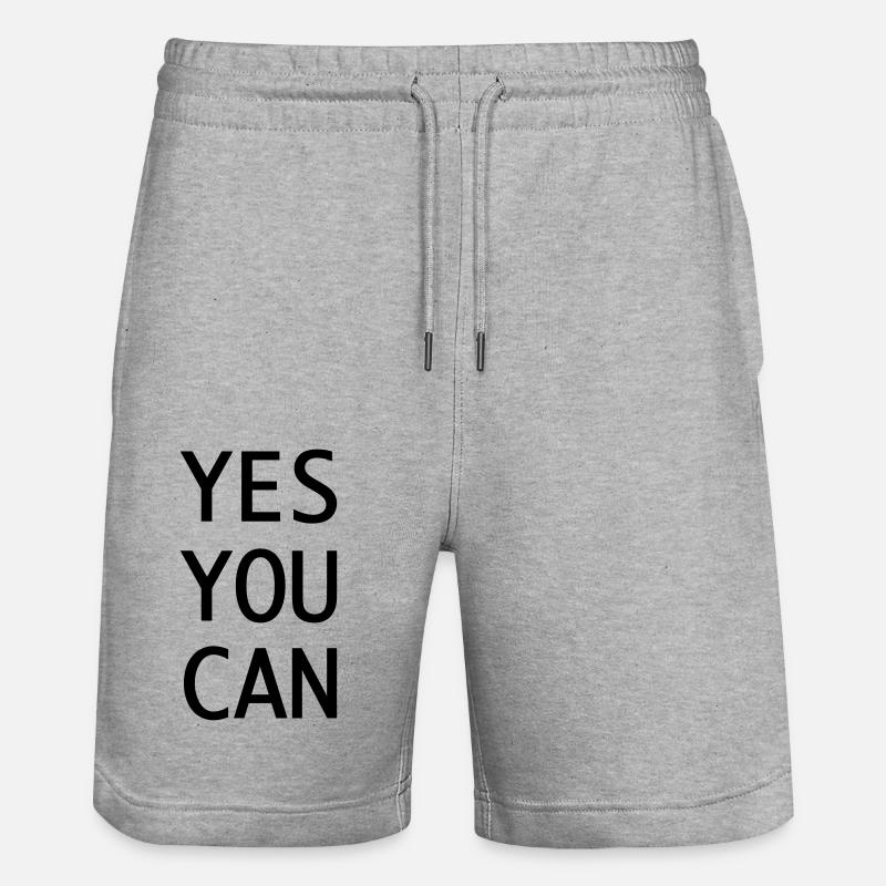 Yes you can - Short de jogging bio TRAINER Stanley/Stella unisexe - gris chiné