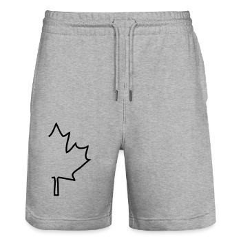 Canada - Short de jogging bio TRAINER Stanley/Stella unisexe - gris chiné - Devant - Nik (191cm) & Marisol (170cm)