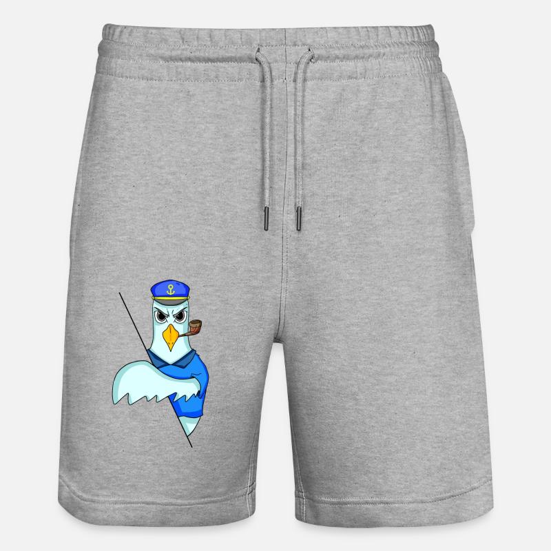 Capitaine de mouette - Short de jogging bio TRAINER Stanley/Stella unisexe - gris chiné