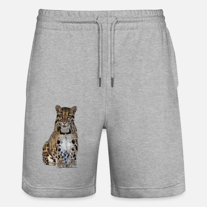 Panthère nébuleuse - Short de jogging bio TRAINER Stanley/Stella unisexe - gris chiné