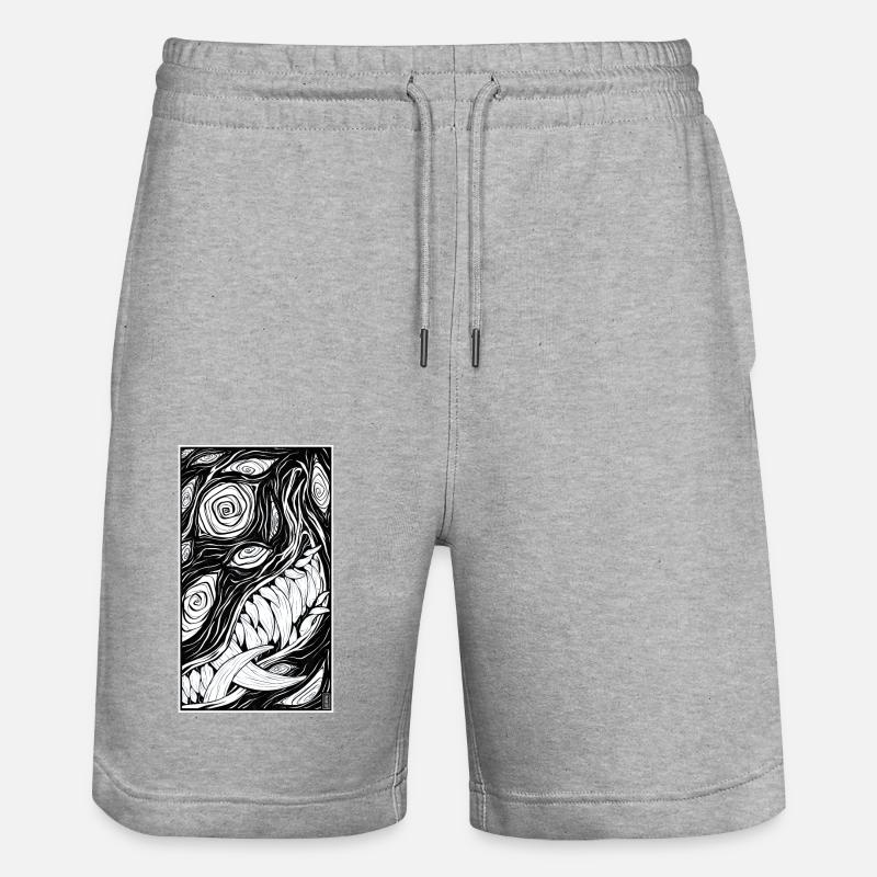 Renard démon - Short de jogging bio TRAINER Stanley/Stella unisexe - gris chiné