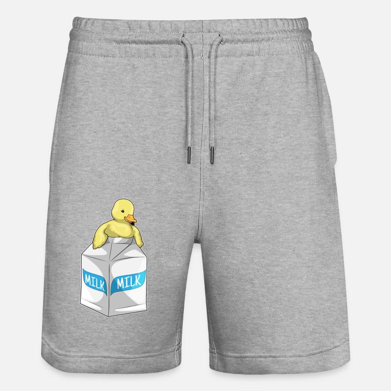 Lait de canard - Short de jogging bio TRAINER Stanley/Stella unisexe - gris chiné