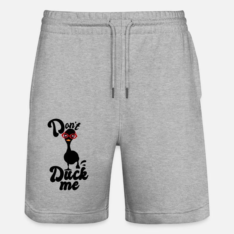Ne m’esquivez pas - Short de jogging bio TRAINER Stanley/Stella unisexe - gris chiné