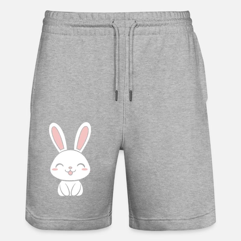 Petit bébé lapin - Short de jogging bio TRAINER Stanley/Stella unisexe - gris chiné