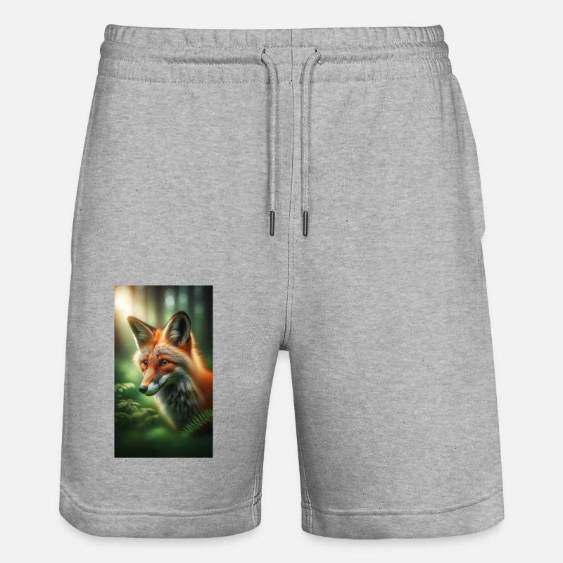 Fuchs - Stanley/Stella Unisex Bio Joggingshorts Trainer  - Grau meliert