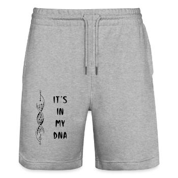 It´s in my DNA Music - Stanley/Stella Unisex Bio Joggingshorts Trainer  - Grau meliert - Vorne - Nik (191cm) & Marisol (170cm)