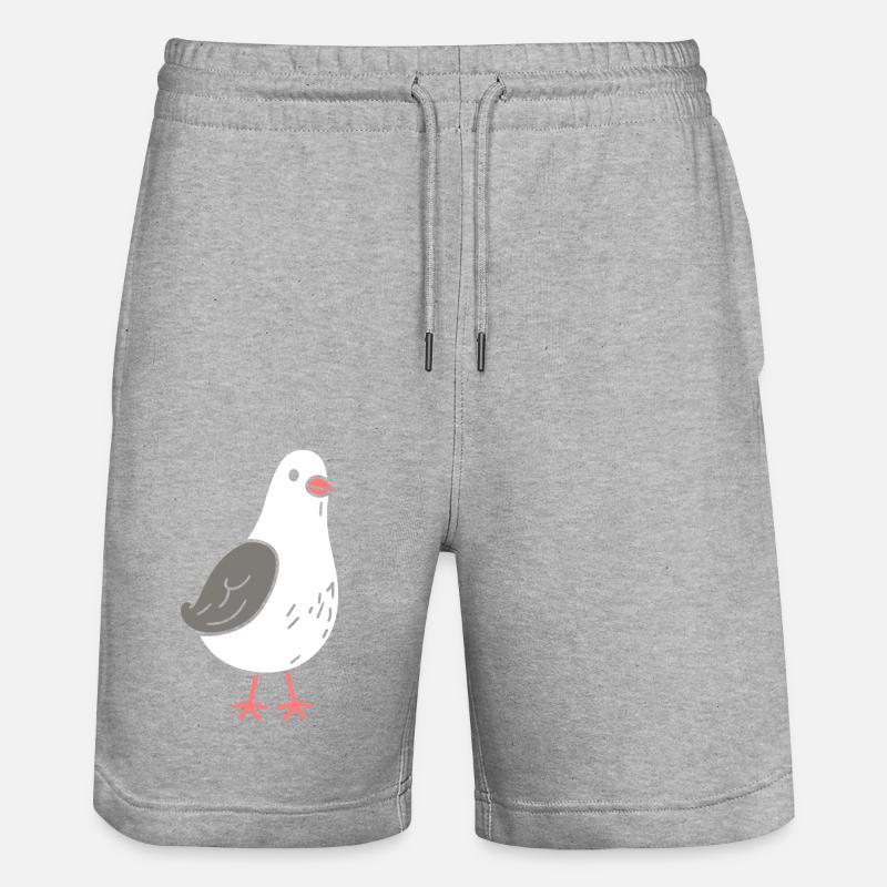 pigeon - Short de jogging bio TRAINER Stanley/Stella unisexe - gris chiné