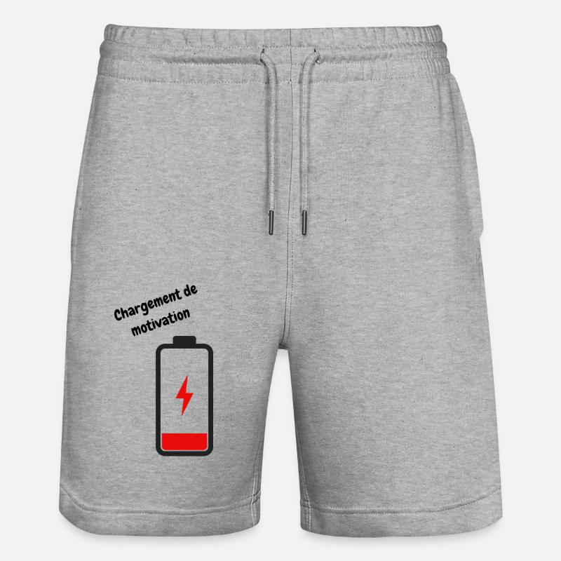 Motivation loading - Stanley/Stella Trainer Unisex Organic Jogging Shorts - heather grey